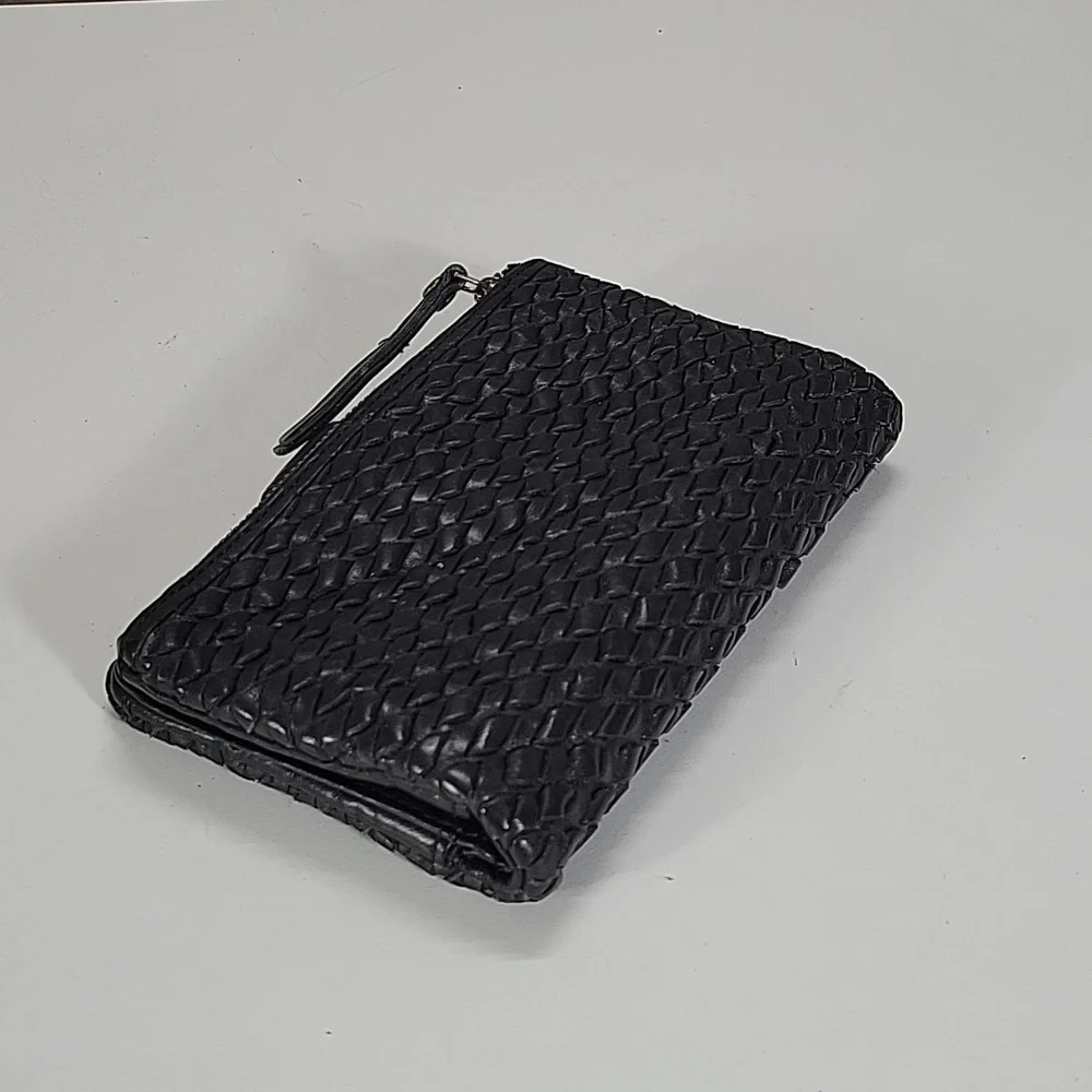 Vilenca Holland for Anthropologie Black Woven Wallet